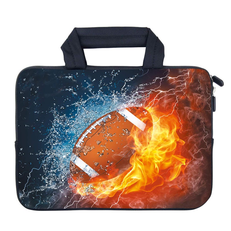 AMARY14 15 15.4 15.6 inch Laptop Handle Bag Computer Protect Case Pouch Holder Notebook Sleeve Neoprene Cover (Football) - Image 2
